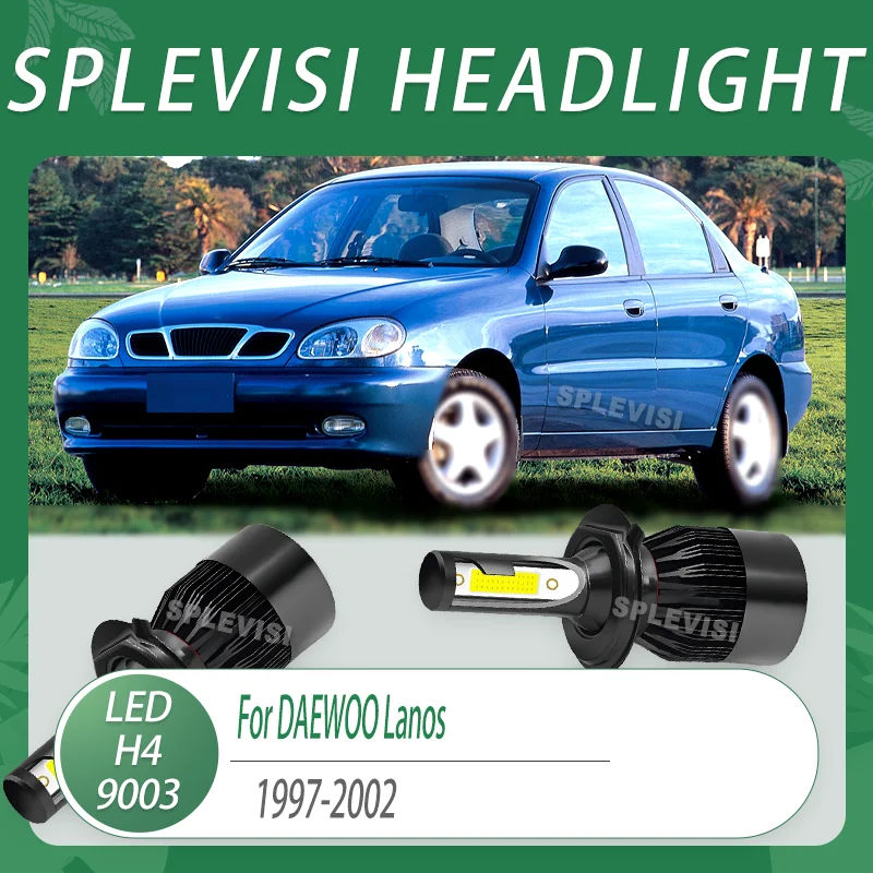 

Светодиодные галогенные лампы H4 заменяют подходят для 98% автомобилей без модификаций дальнего ближнего света для DAEWOO Lanos 1997 1998 1999 2000 2001 2002