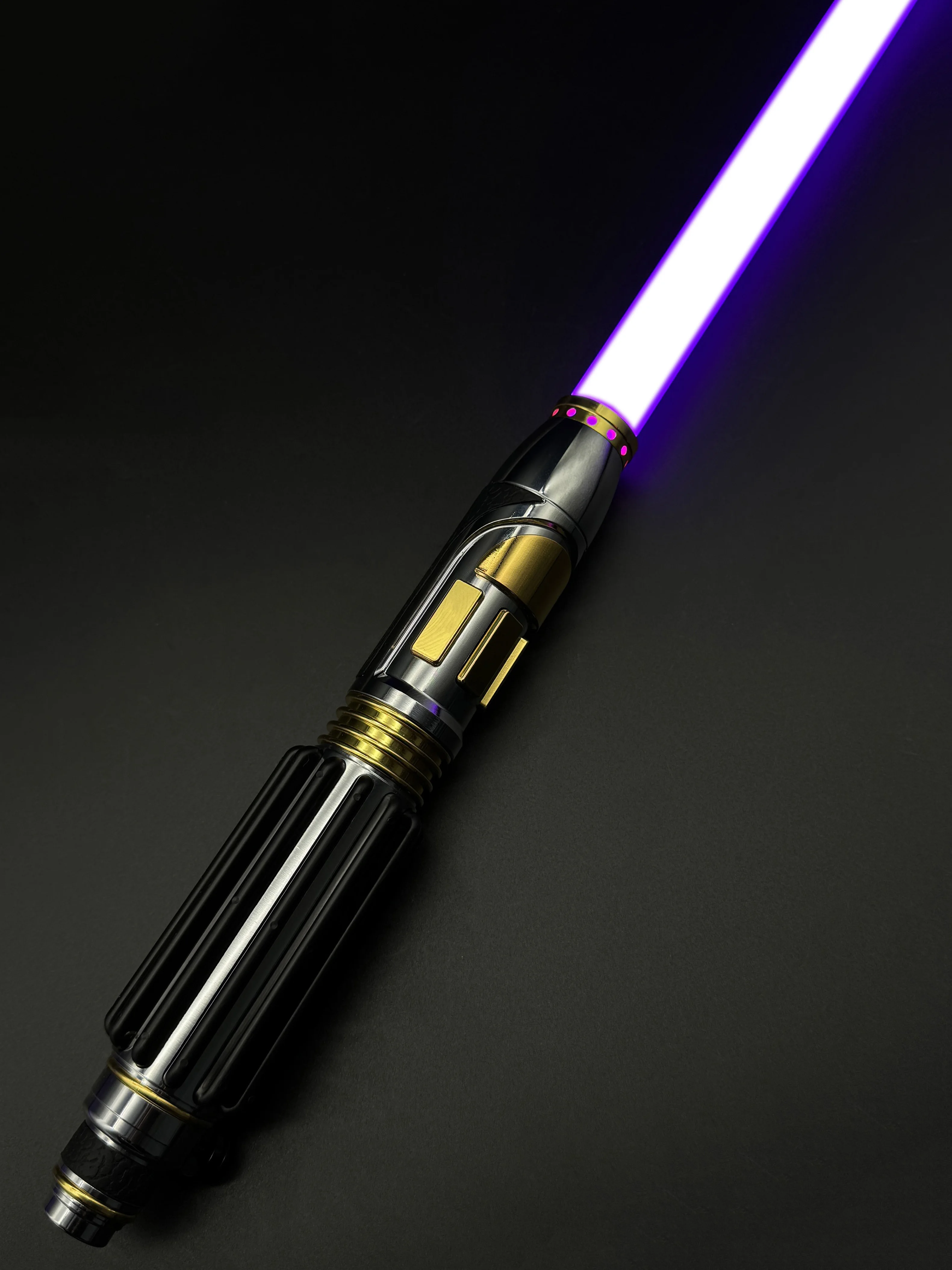 Mace Windu   Lightsaber Neopixel Proffie 2.2 Sensitive Smooth Swing Metal Heavy Dueling RGB Pixel Toys Cosplay Game Movie Prop