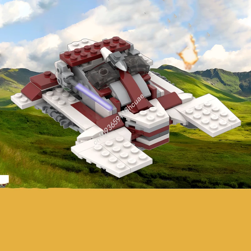 138pcs MOC Republic Fighter Tank Model Building blocks Education Modular Brick craft toys idea Christmas gifts