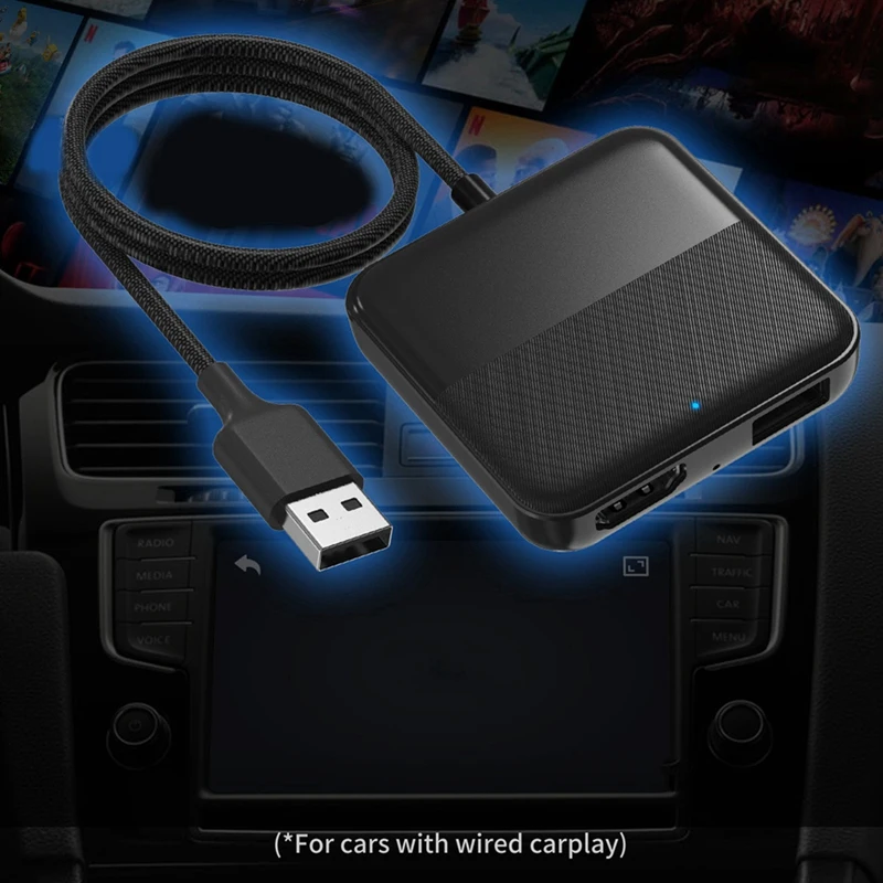 Car Wireless Converter CA361 Car Carplay For Xiaomi TV Box Converter Support -Compatible Converter