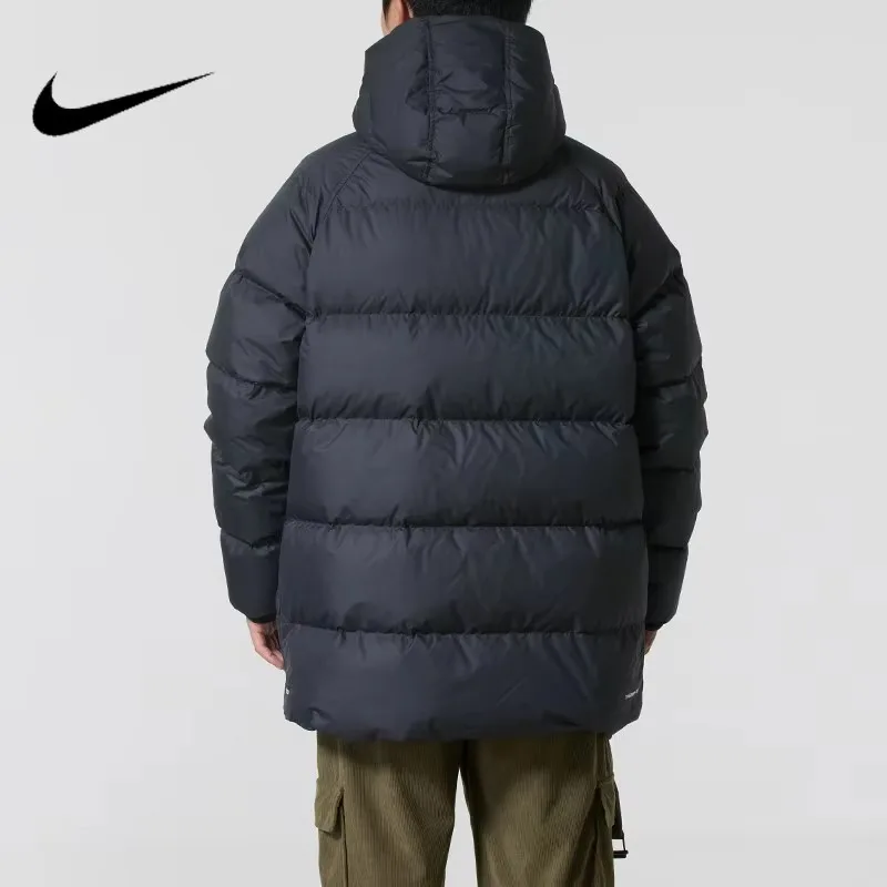 Nike Men's 2026 New Sports Thermal Hooded Medium and Long Down Clothes IB2974-010