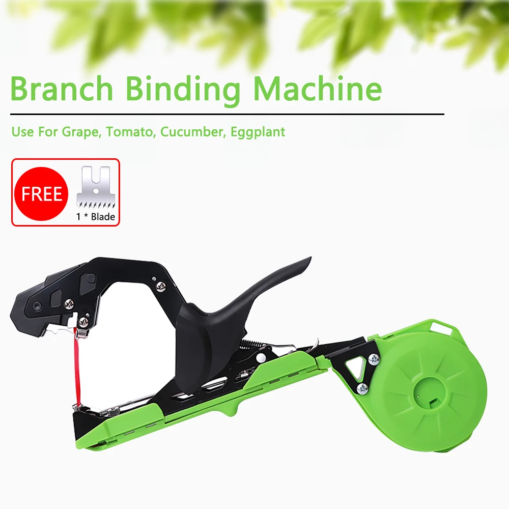 Green Branch Binding Machine Light Branch Binding Automatic Tying Device Gardening Tool With Blade For Grape Tomato Cucumber