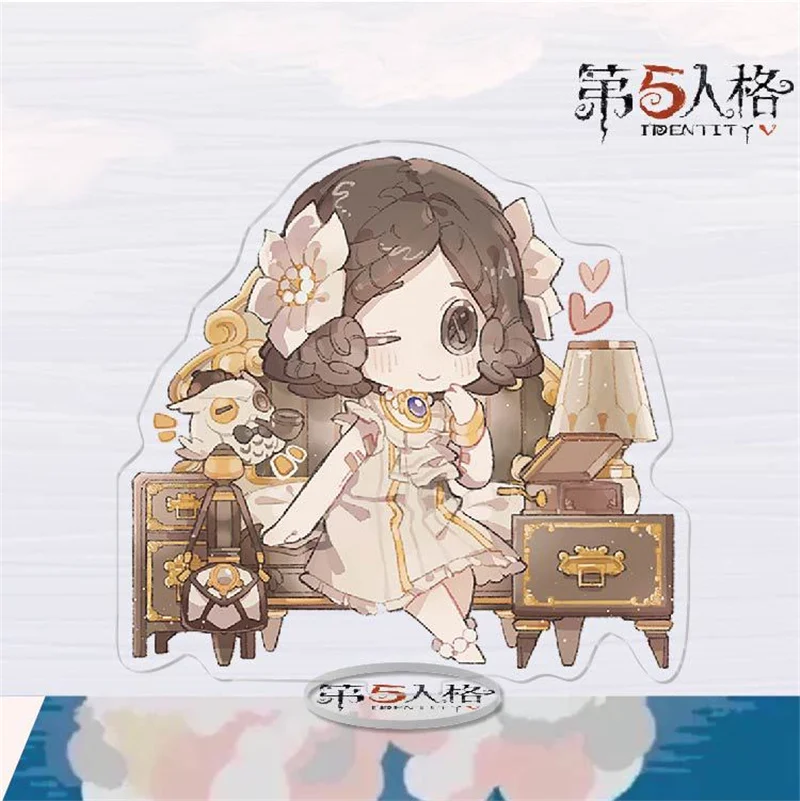 Game Identity V Cartoon Stand Figure Model Plate Gardener Doctor Painter Geisha Photographer Stands Holder Desk Decor Fans Gift image 5