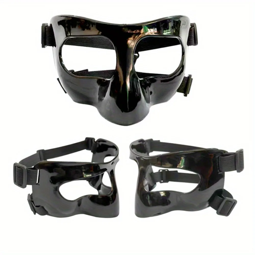 

Football Basketball Anti-collision Nose Mask Face Shield Sports Mask Black Adult Men's Game Protective Equipment Performance