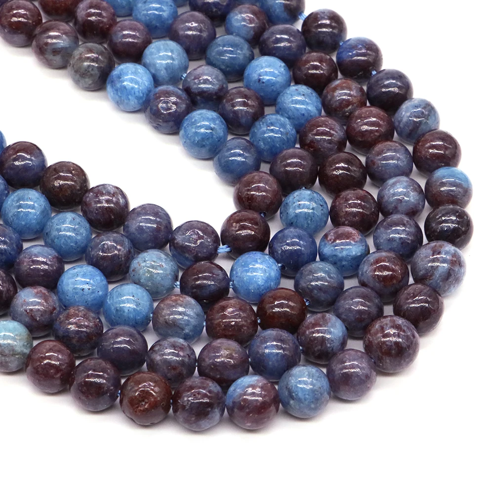 6/8/10mm Natural Blue Opal Beads Round Loose Stone Crystal Beads for Jewelry Making DIY Bracelet Necklace Accessories Wholesale