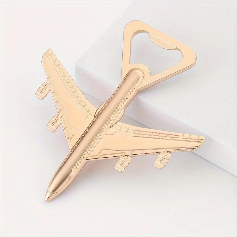 5pcs/lot Metal Plane Bottle Opener, Beer Bottle Opener, Creative Retro Bottle Opener for Wedding Gifts,Wedding Favors for Guests