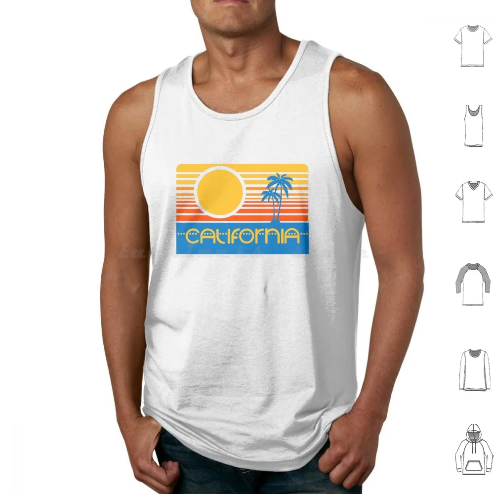 Retro California Tank Tops Print Cotton California Retro 420 4 Twenty 7 Eleven Seven Eleven Weed Blaze It Blazing Cool