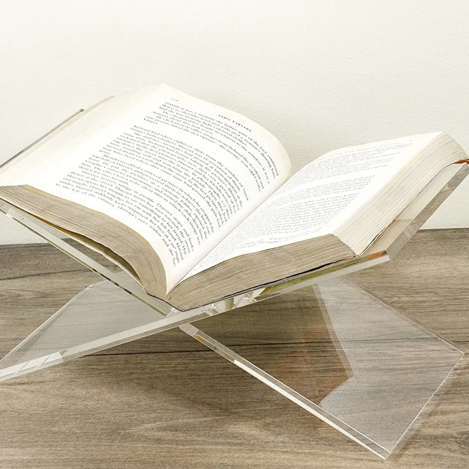 

X-Shaped Transparent Book Holder for Hands-Free Reading Desktop Book Stand Multifunctional Student Office School Creative