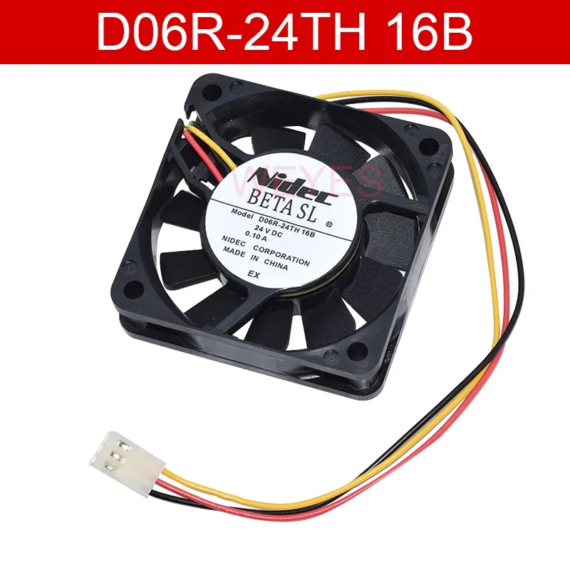 D06R-24TH 16B 6CM 6015 24V 0,10A für NIDEC Motorschutzkühlung NEU