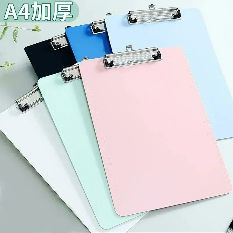 Big A4 File Folder Clipboard Writing Pad Memo Clip Board Clips Test Paper Storage Organizer School Supplies Office Stationary