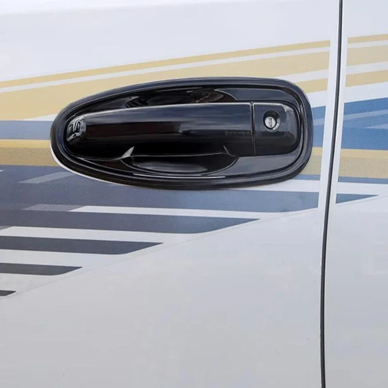 

For Toyota Land Cruiser Prado FJ150 FJ 150 2010-2019 ABS Black Side Door Handle Bowl Cover Frame Exterior Trim Car Accessories