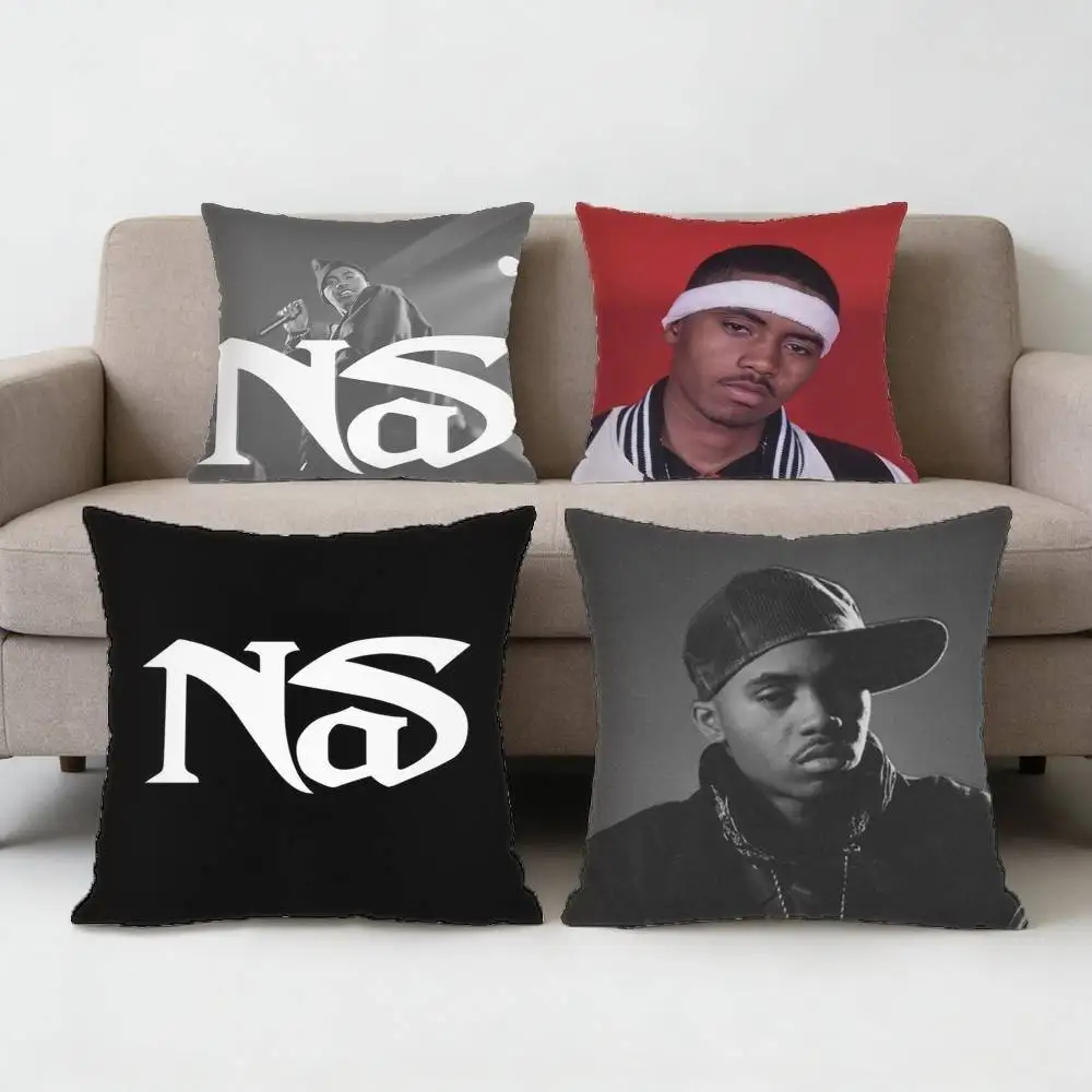 Singer N-Nasir Jones Pillow Case Sofa Living Room for Bedroom car Headboard Backrest Cushion Square Cushion Nap Time