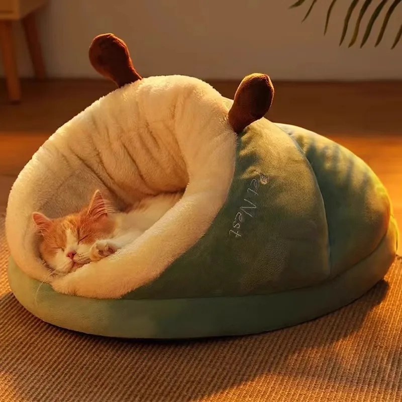 

Утепленный полузакрытый домик для собак: теплый зимний домик для маленьких и молодых собак, специальные товары для животных, уютное гнездо, декор для дома