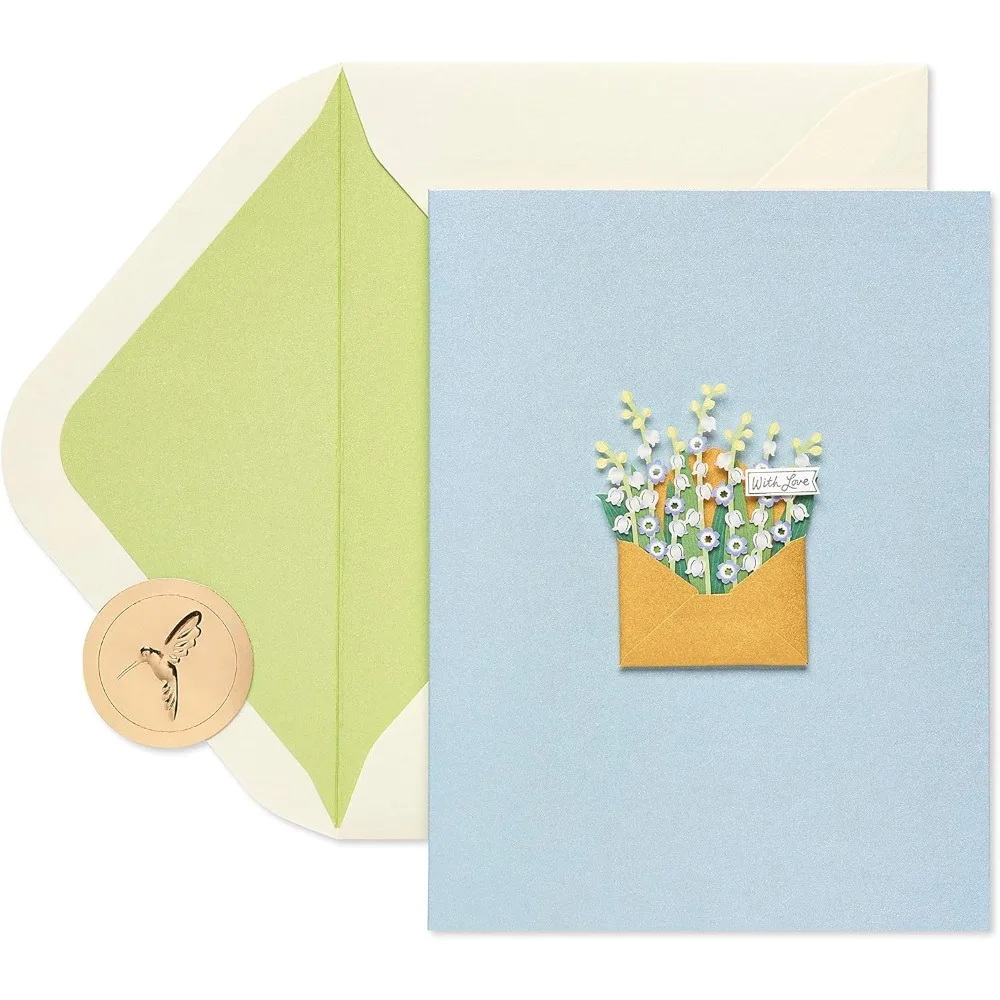 

Blank Card (With Love Flowers)