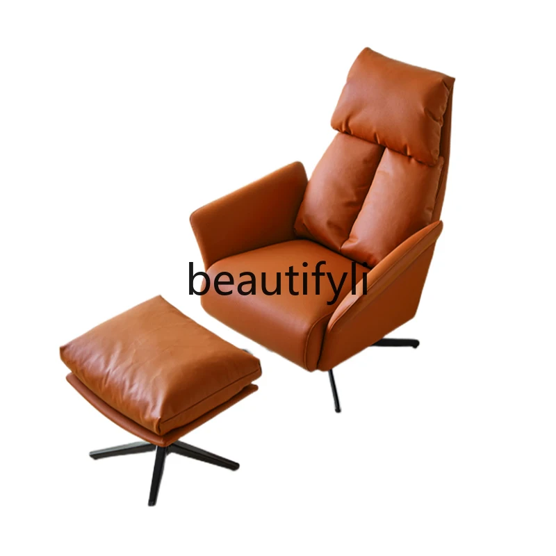 Light luxury single sofa chair Modern simple rotating reclining leisure chair