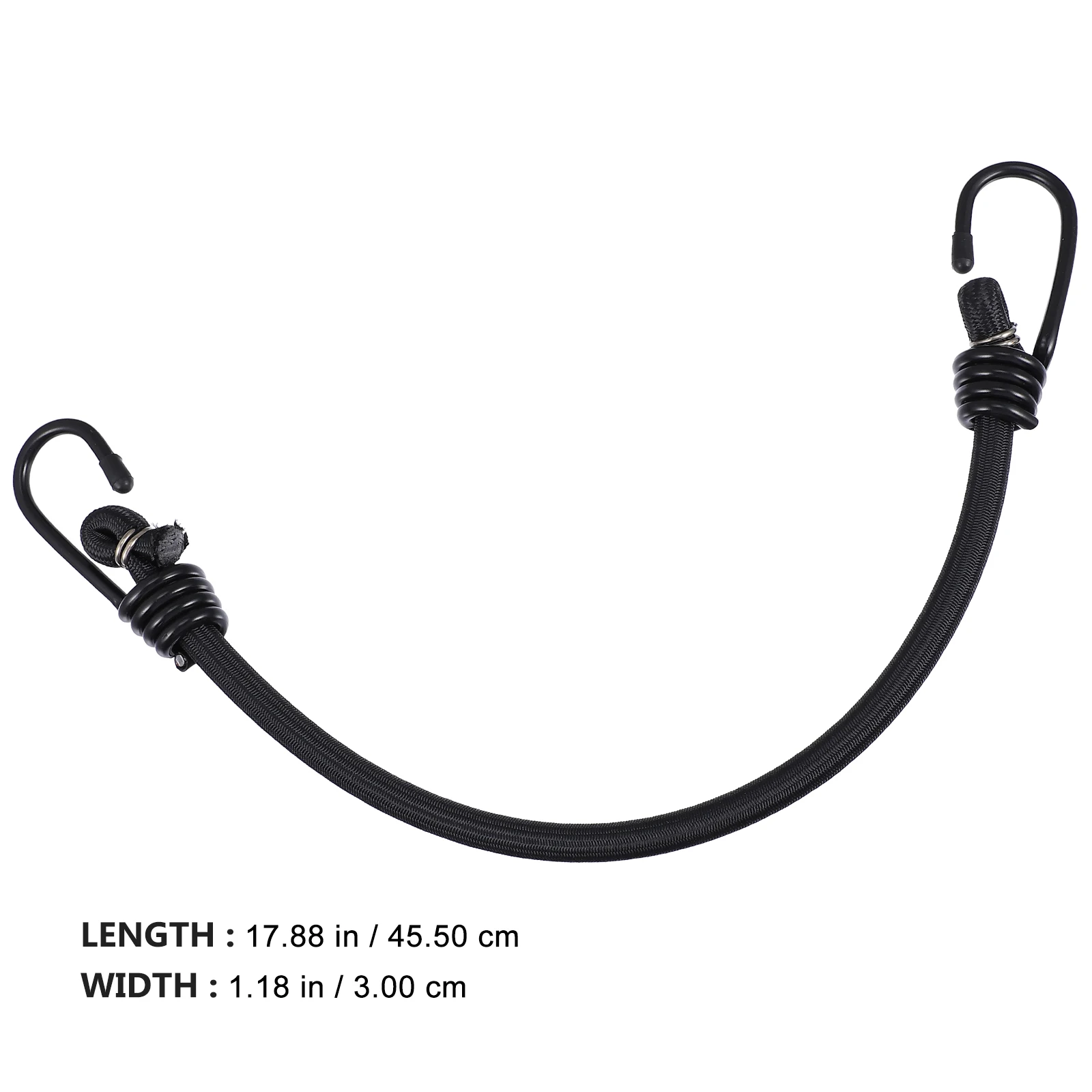 قطعتان من حبال بنجي مرنة مع خطافات لتثبيت الخيمة شديدة التحمل في الهواء الطلق وحزام ربط خفيف الوزن ومتين من البوليستر