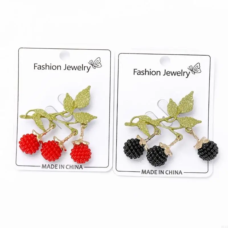 Modern Blackberries Design Brooch Enamel Alloy Decorative Fashion Item Accessory 964A