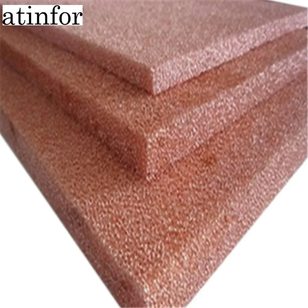 atinfor 0.5-6 mm Thickness Copper Foam Electrode Sheet