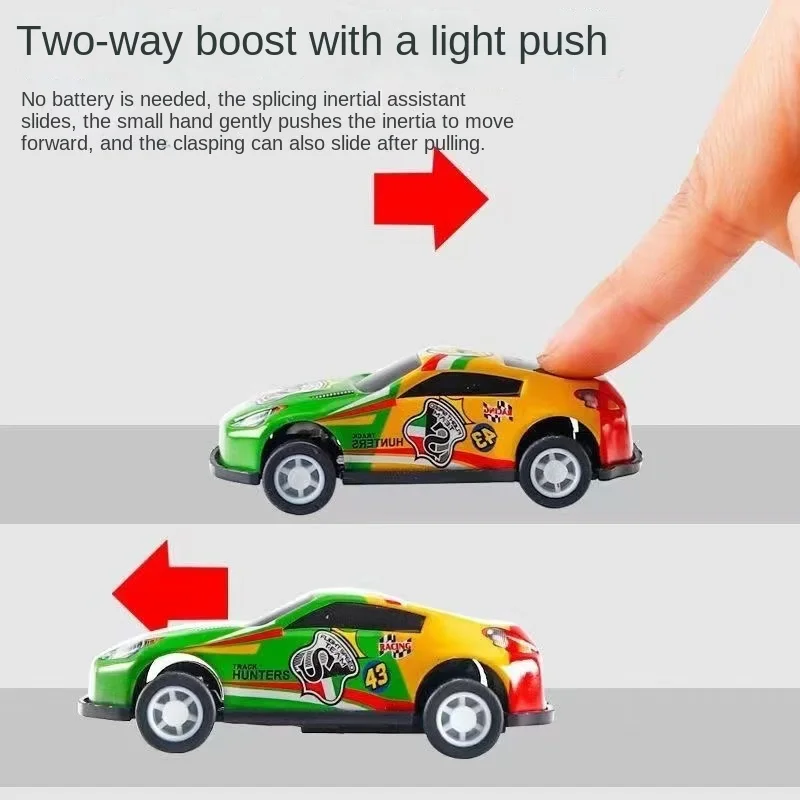 Mini set di modelli di auto in lega con scatola di immagazzinaggio, auto pressofuse, giocattoli per ragazzi, veicolo pull-back, regalo per Natale, regalo di compleanno