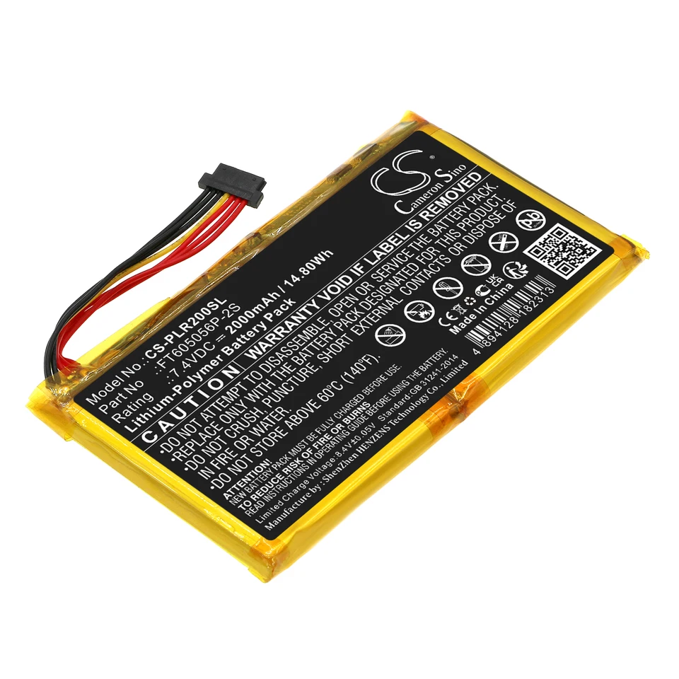 Li-Polymer Battery for Polaroid 7.4V 2000mAh Compatible models