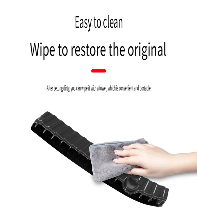 1 unidad nueva para Tesla Model Y Juniper 2025 tira de umbral de maletero TPE protección antiarañazos tapa accesorios de coche