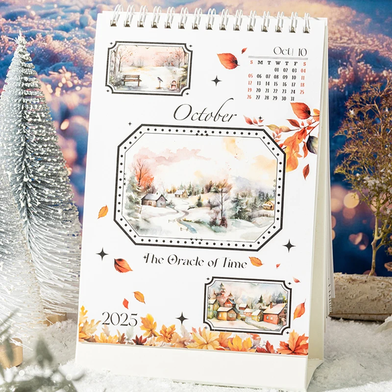 Mr. Paper, Winter Theme Town Forest Landscape Stickers Tape, Collage Clipbook, Phone Case, Notebook, Diary Decoration Stickers