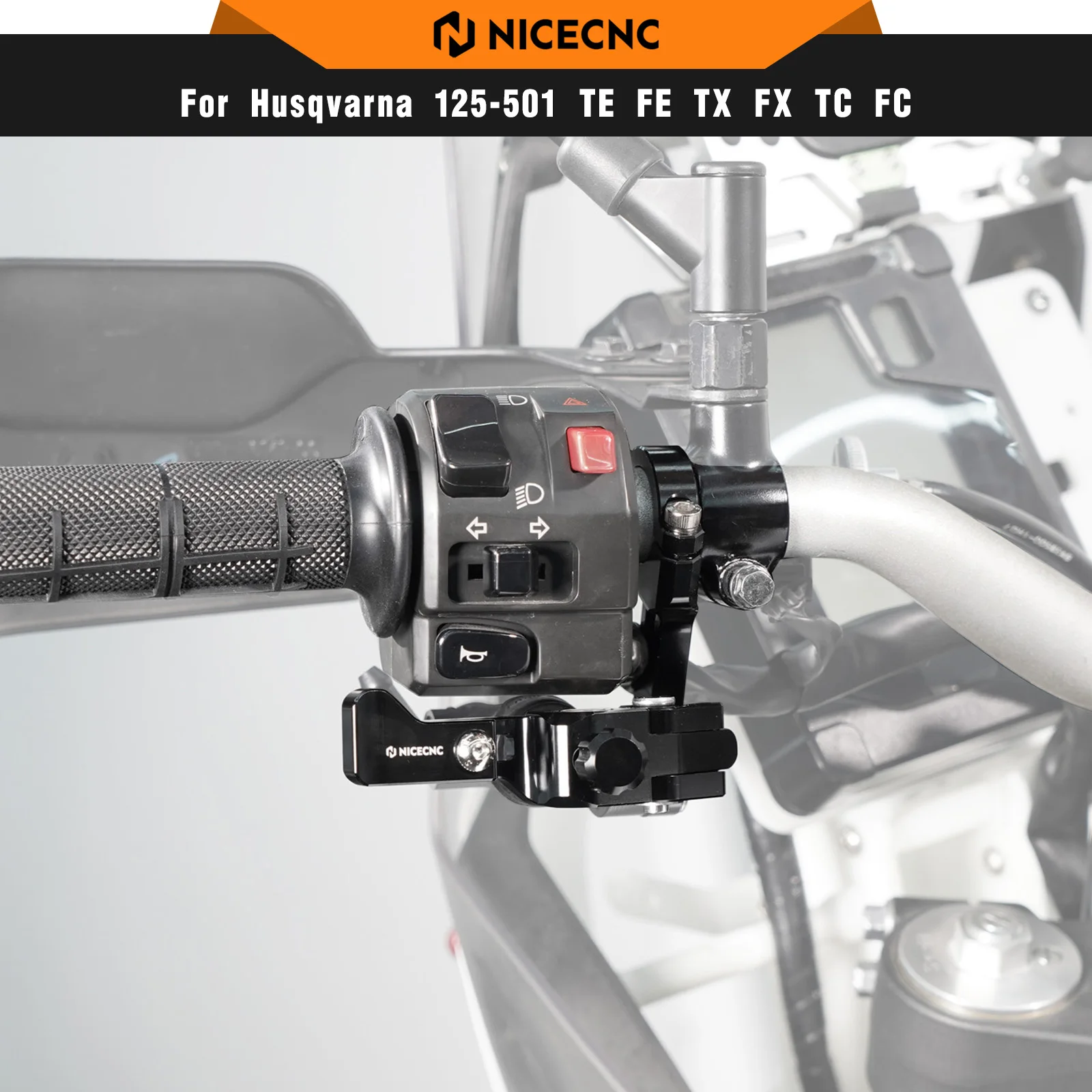 

NICECNC For Husqvarna TE 300 FE 450 FE 501 22mm Handlebar Left Thumb Brake Assembly For Sherco SE250 SE300 Honda CRF250R CRF450R