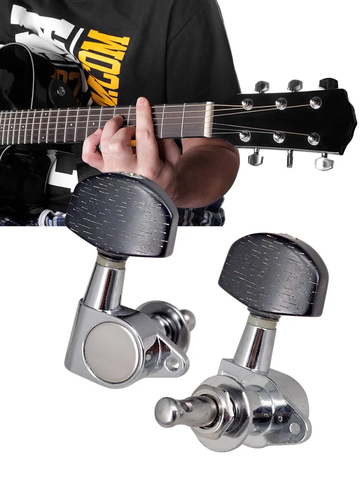 6 Stuks Gesloten Knop Machine Heads Tuners 3L 3R String Tuning Peg Slijtvaste Gitaar Machine Heads Knoppen Gitaar accessoires