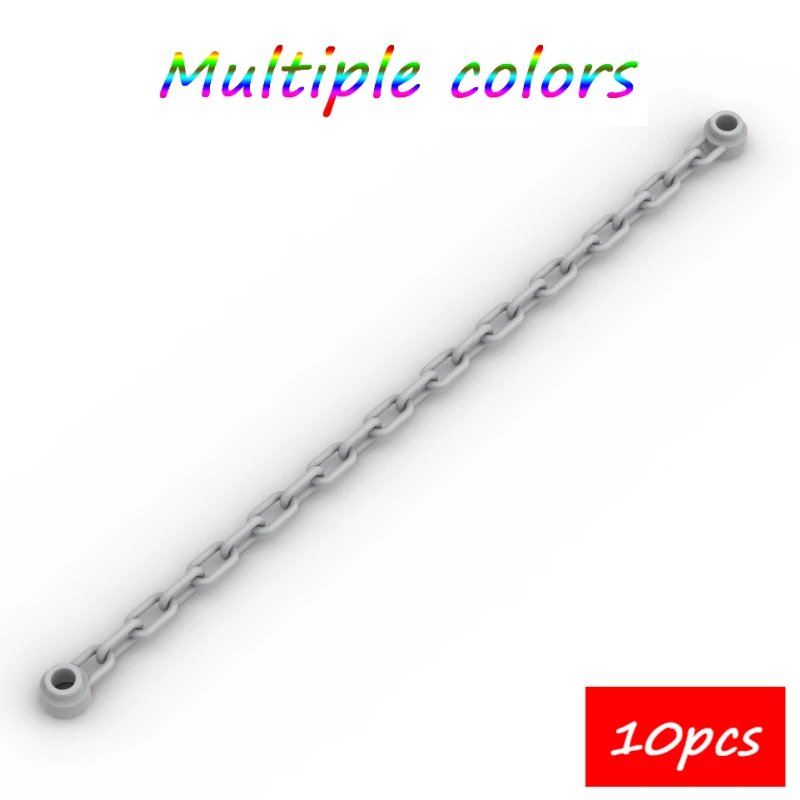 

MOC 10 шт. 60169 30104 1x16 цепь 21 звеньев, комплект строительных блоков, совместимые частицы с обоих концов, игрушки, подарки на день рождения для детей