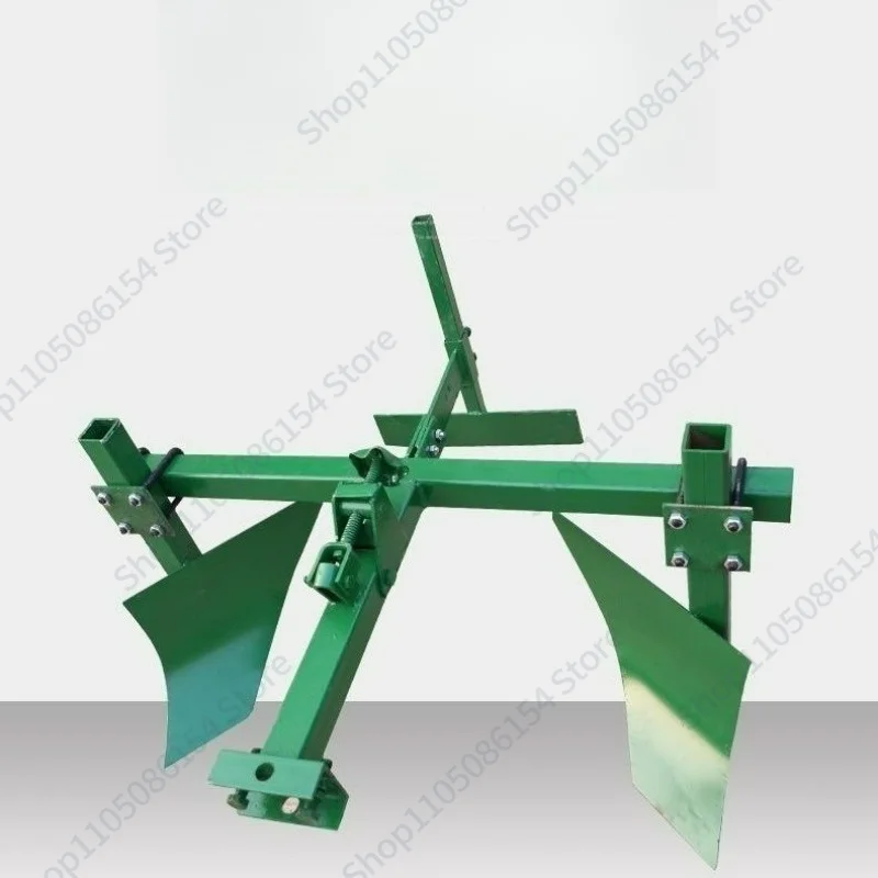 Hand raised ridge plough trenching stem trenching machine rotary tiller rear plough