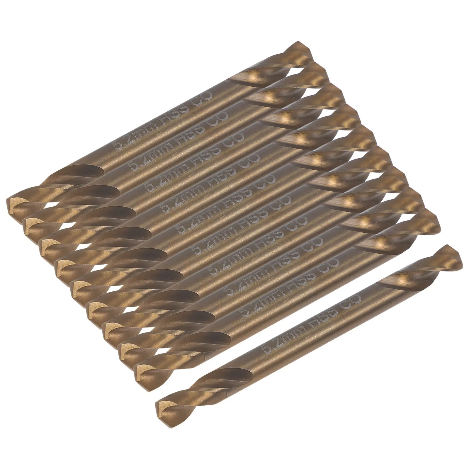 

10Pcs Professional Cobalt Drill Bits Kit Precision Angled Inserts Low Cutting Resistance Impact Driver Drill Bits for Metal Wood