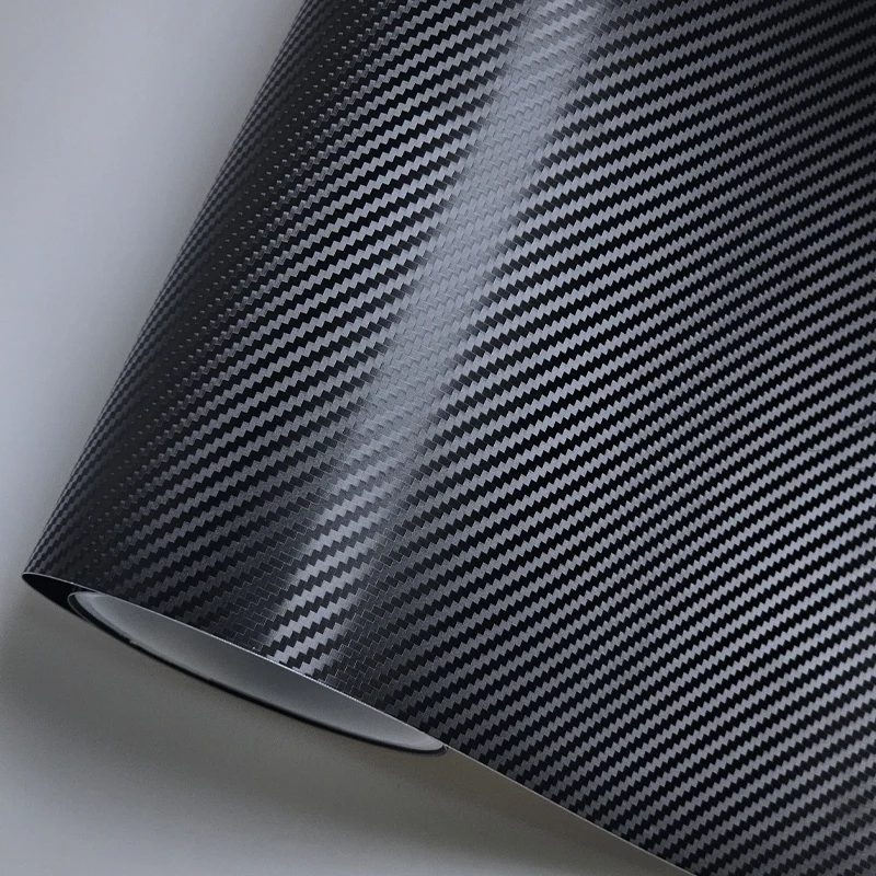 Hochwertige, matte 3D-Autoaufkleber aus Kohlefaser für den Außenbereich, für die Autoaufkleber für die Fahrzeugfolienverpackung, selbstklebender Vinylfolie – Detail 6