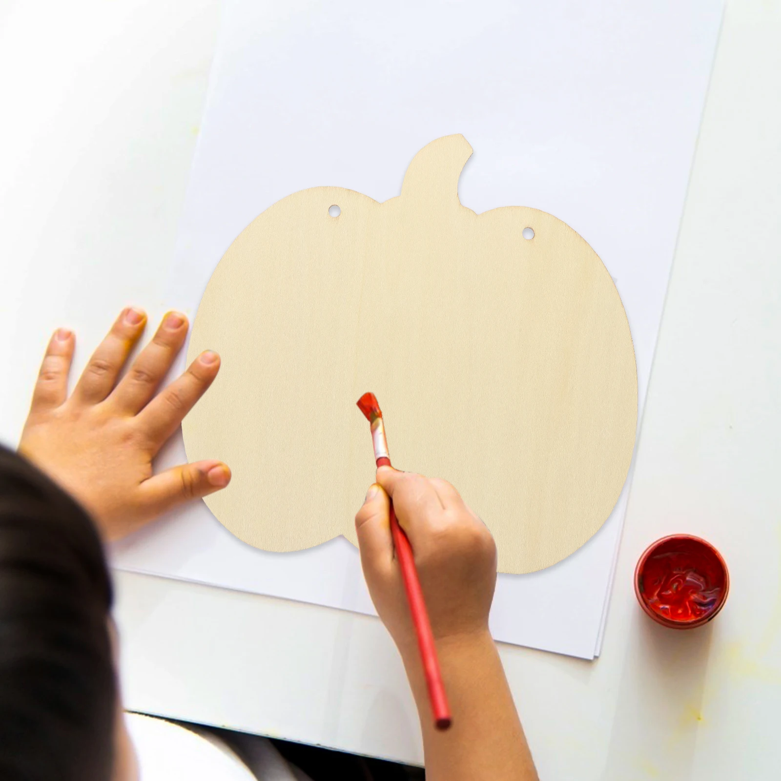 

10pcs Wooden Pumpkin Decorative Ornaments Halloween Diy Crafts Unfinished Wood Slices Wedding Anniversary Gift Pumpkin Shaped