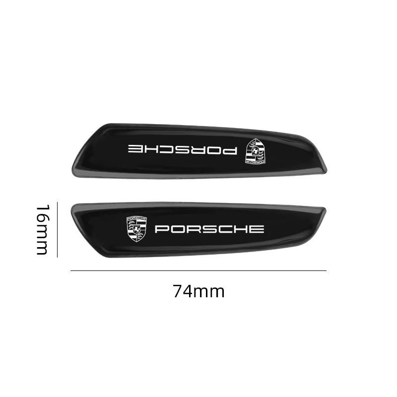 2pcs Car metal body decoration stickers for Porsche Boxster Cayman Cayenne 911 Macan Panamera Car stickers