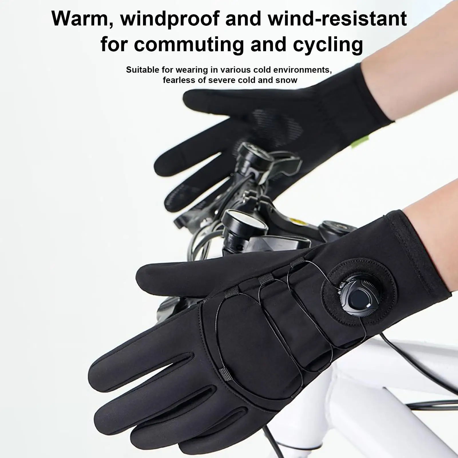 

Зимние перчатки с сенсорным экраном, термоперчатки, устойчивые к атмосферным воздействиям варежки для вождения для лыж, сноуборда, езды на велосипеде, рыбалки, тренировок в тренажерном зале, бега