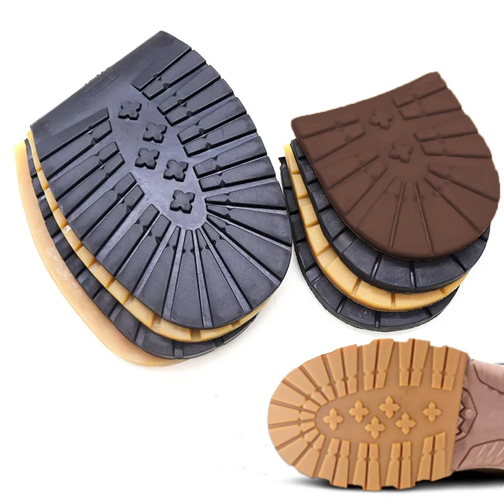 1 Pair Thicken Heel Sole DIY Pad Shoes Repair Shoes Sole Classic Rubber Replace Durable Non-slip Wear-resistant Shoe Accessories