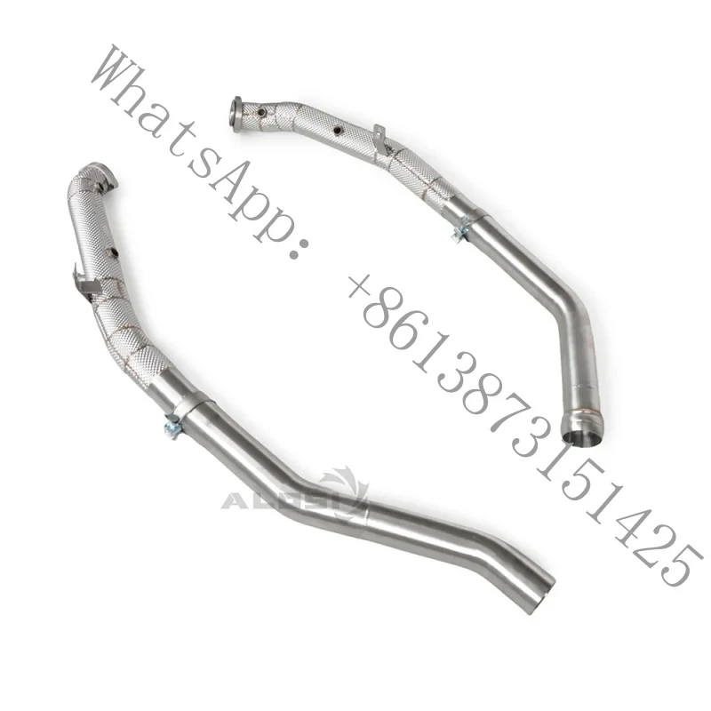 

Fits-ML63 W164 2006-2011 high-performance downpipe with heat shield, performance upgrade