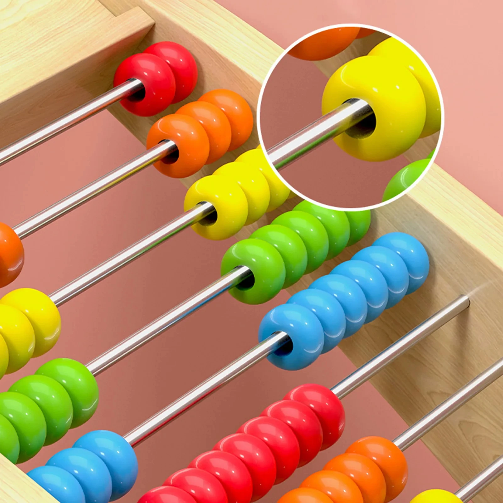 子供、モンテッソーリ、数、算術、abacus、就学前教育、数学カウンター、幼児向けギフト用の木製教育カウント玩具