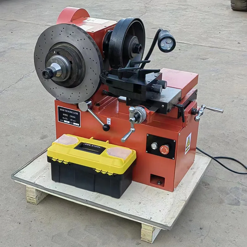 Double axis brake drum (disc) lathe optical drum disc machine