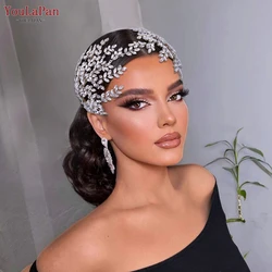 YouLaPan Rhinestone Bridal Headband Tiara Wedding Hair Accessories Luxury Bride Headpiece Pageant Headdresses Hair Jewelry HP500