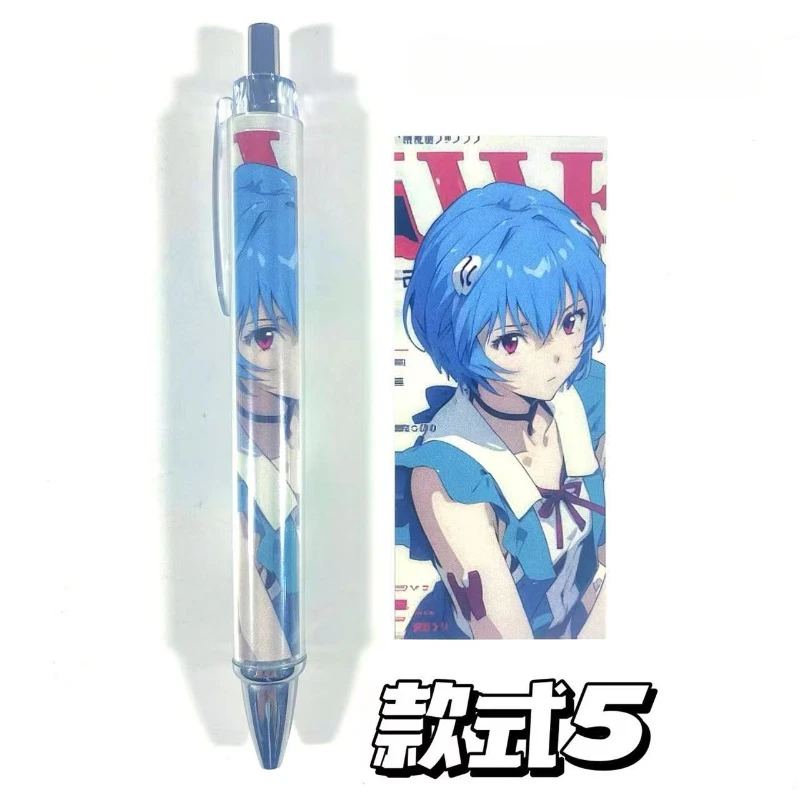 Neon Genesis Evangelion Ayanami Rei Cartoon Gel Pen Creative Cute Kawaii Press Pen Student Exam Black Pen Stationery Wholesale