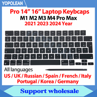 A2442 A2485 A2779 A2780 A2918 A2991 A2992 A3112 A3401 A3185 A3403 A3186 Keycaps Keys Key Cap Repair set For Macbook Pro 14\