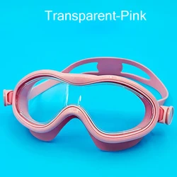 Lunettes de natation pour enfants, Macaron PC, anti-buée, lunettes de natation étanches, lunettes à grand cadre