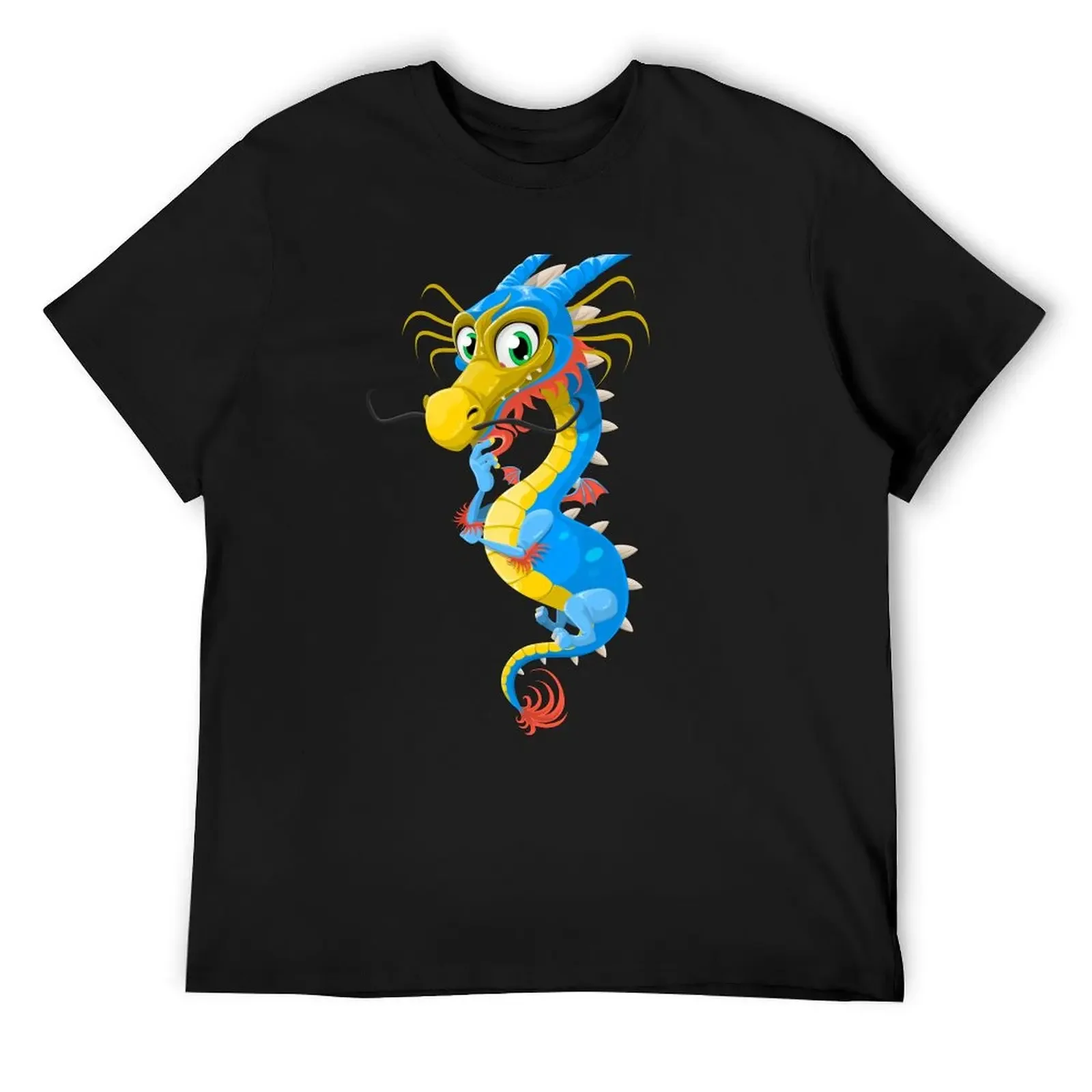 

Thoughtful Floating Dragon T-Shirt sublime Blouse summer clothes men graphic t shirts