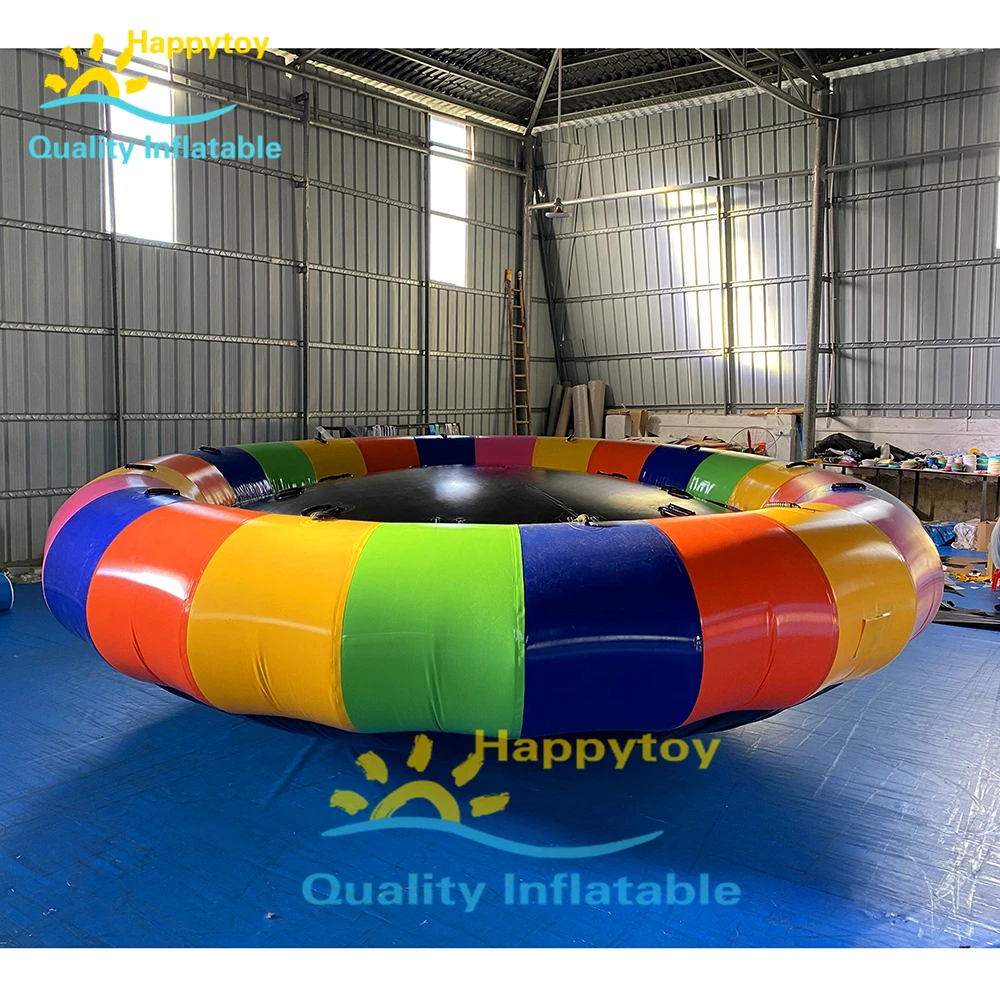 Colorful UFO Saturn Gyro Floating Water Games Sports Toys Inflatable Balloon