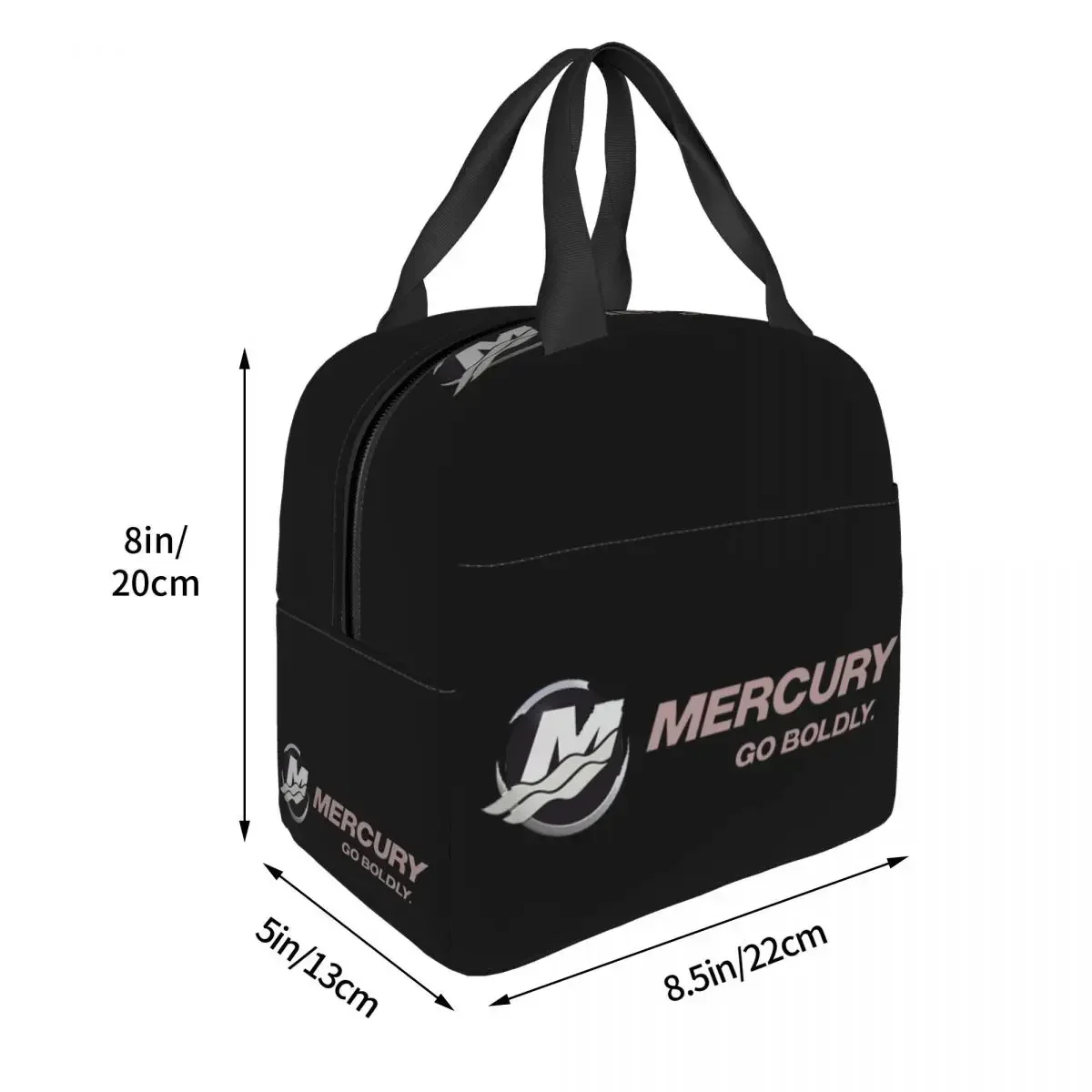 Mercury Go Boldly Boat Insulated Lunch Bags Waterproof Picnic Bag Thermal Cooler Lunch Box Lunch Tote for Woman Work Kids School