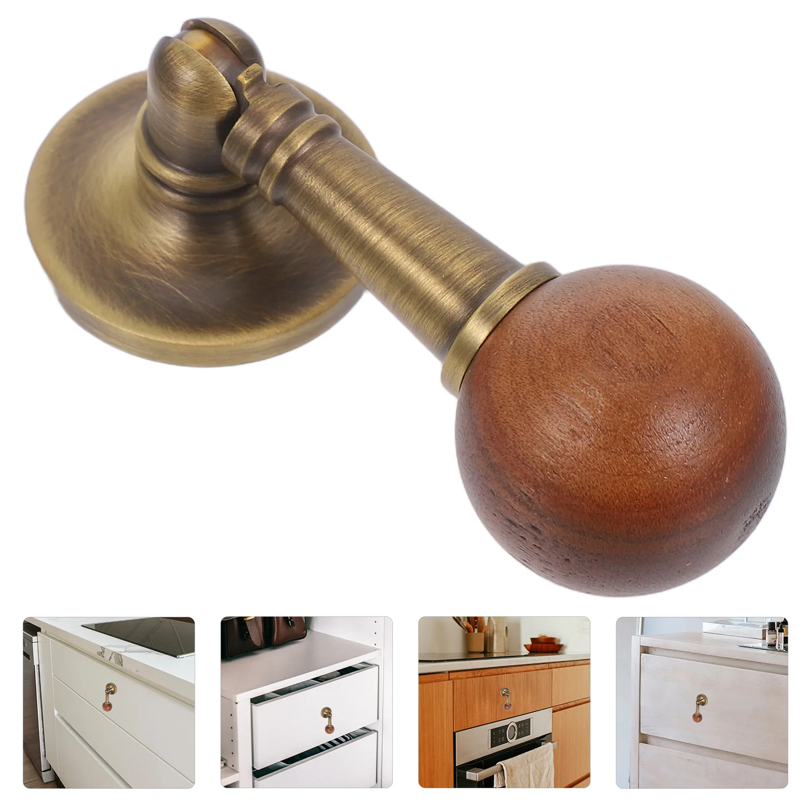 

Vintage Chinese Style Small Cabinet Pull Handles Classic Drawer Swing Pulls for Dresser Nightstand Decorative Hardware