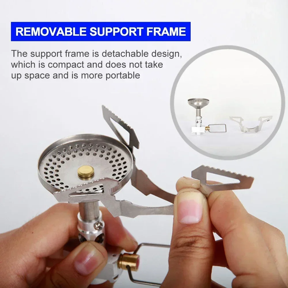 Widesea التخييم موقد غاز البنزين اسطوانة الموقد السفر الرحلات على ظهره المحمولة موقد صغير في الهواء الطلق المشي لمسافات طوخ