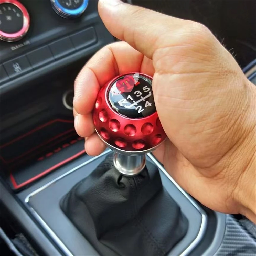 Universal Aluminum 4 color 5&6 Speed Shift Knob Car Gear Shift Lever with 8/10/12mm Adapters For Anniversary VW GTI Jetta Golf