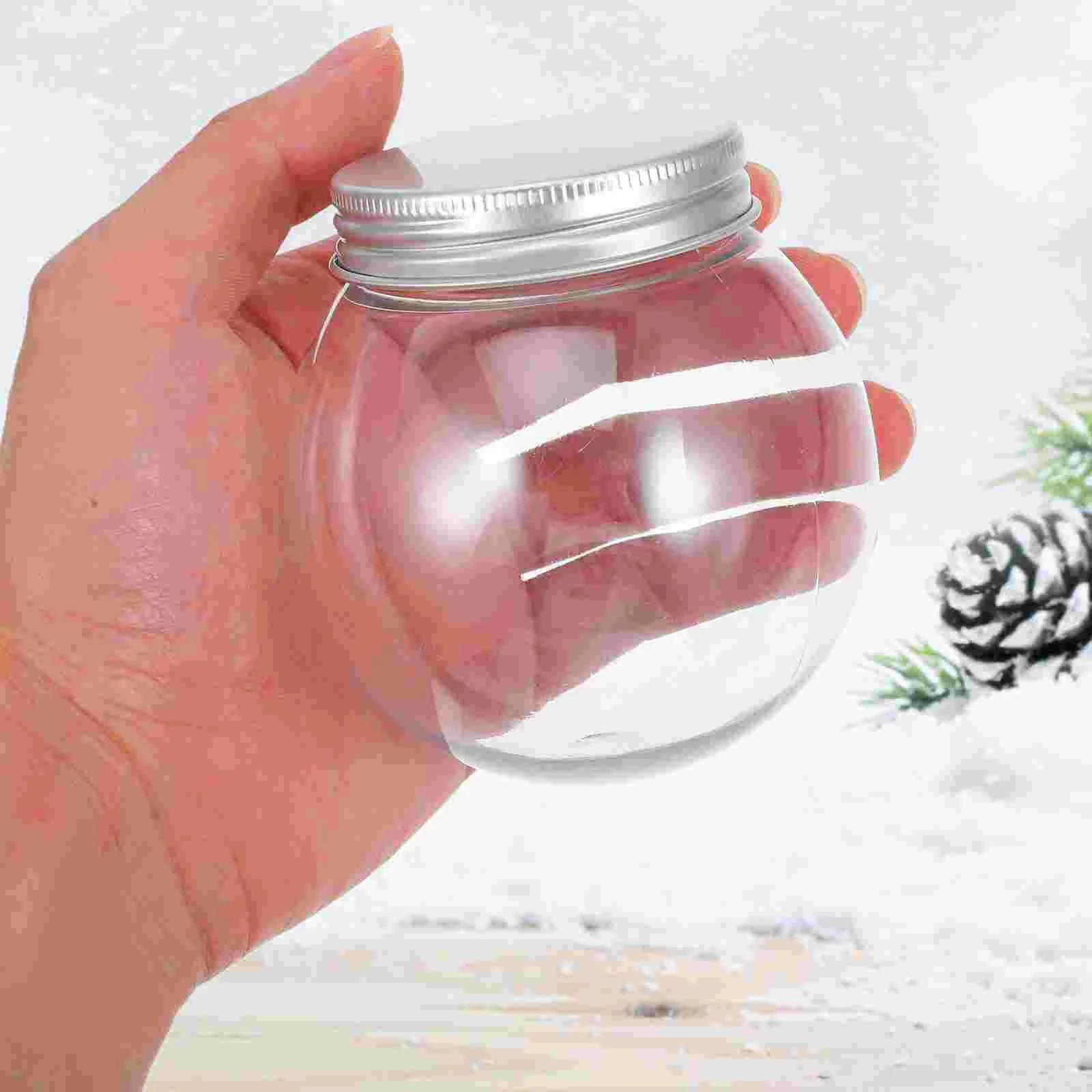 12 Pcs Water Ball Candy Bottle Fillable Globe Snow Globes DIY Snowglobe Snowball